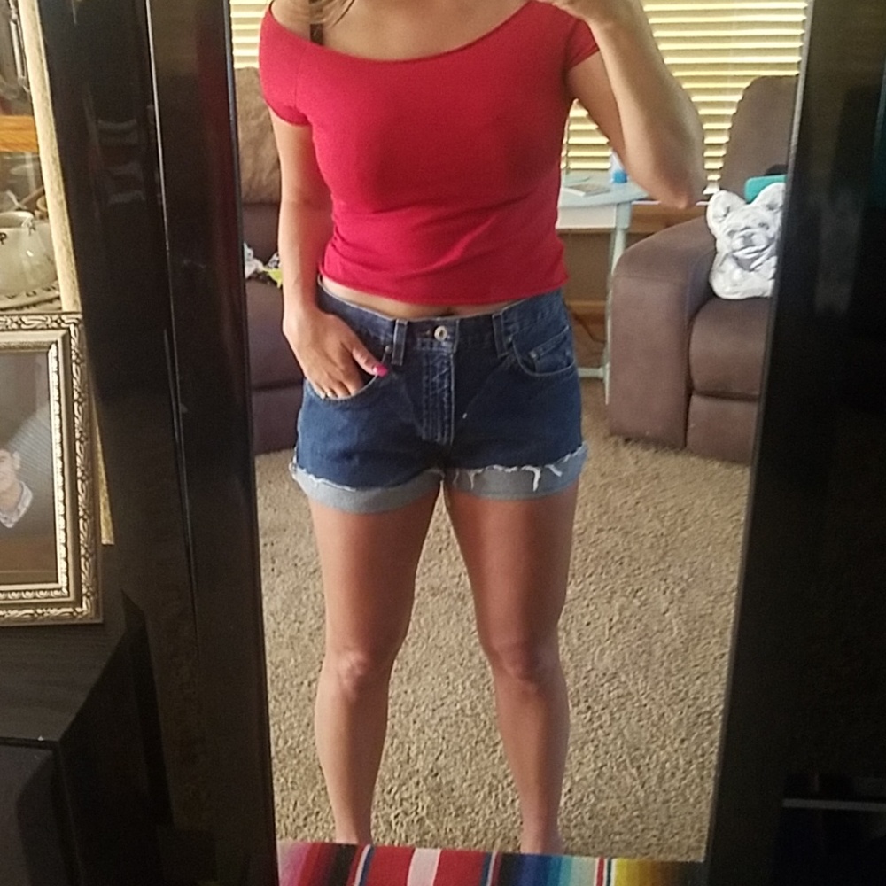 High waisted denim shorts Arizona 32